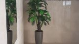 Artificial plants blue green